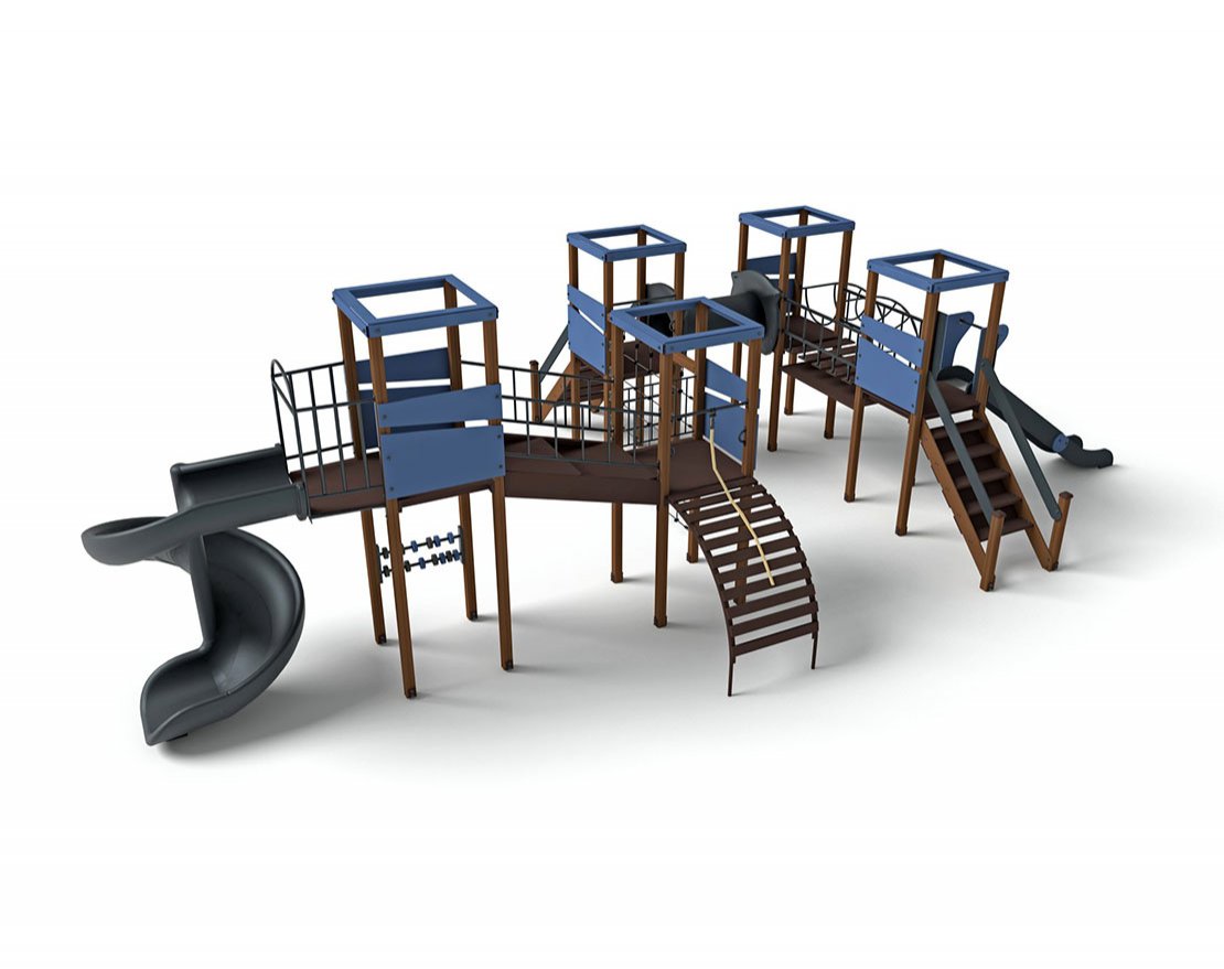 Игровой комплекс Геометрия Н-1500 и Н-2000 ДИО 09070 - вид 0