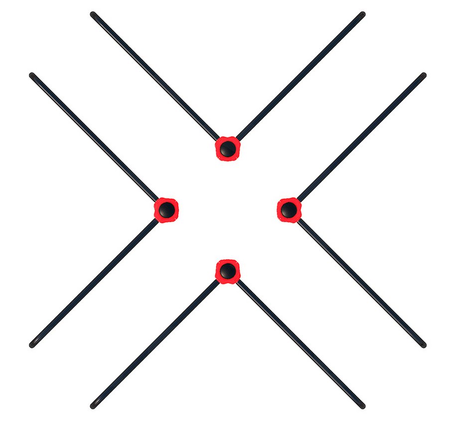 Комплекс из параллельных брусьев Крест - вид 2