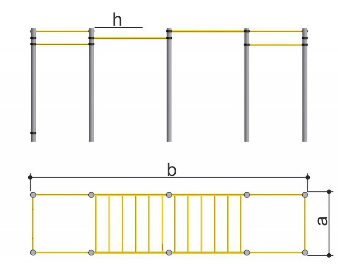 Комплекс с двумя рукоходами Romana 501.17.01 - вид 2