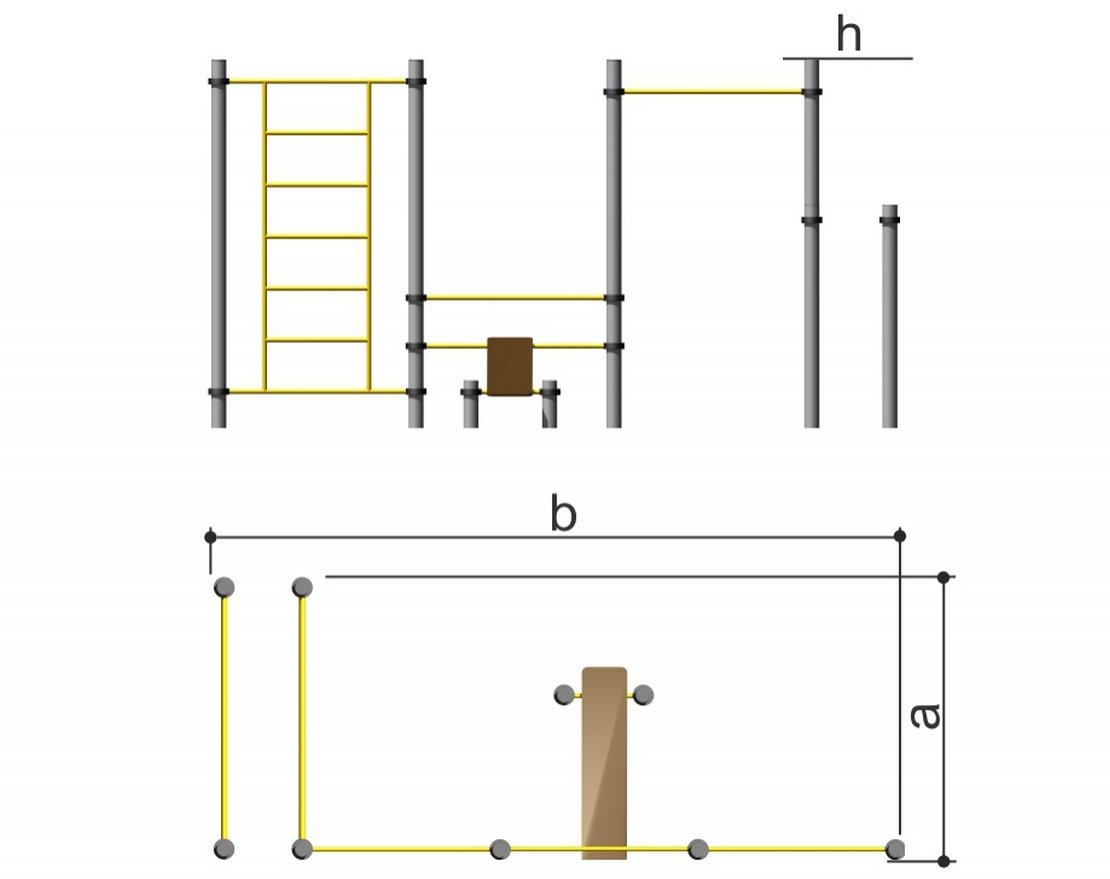 Комплекс спортивный Romana 501.24.01 - вид 2