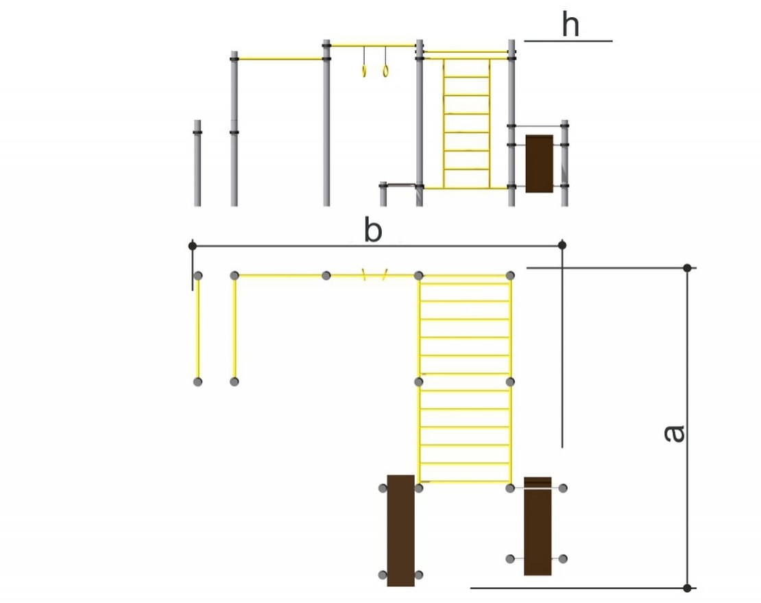Комплекс спортивный Romana 501.38.01 - вид 2