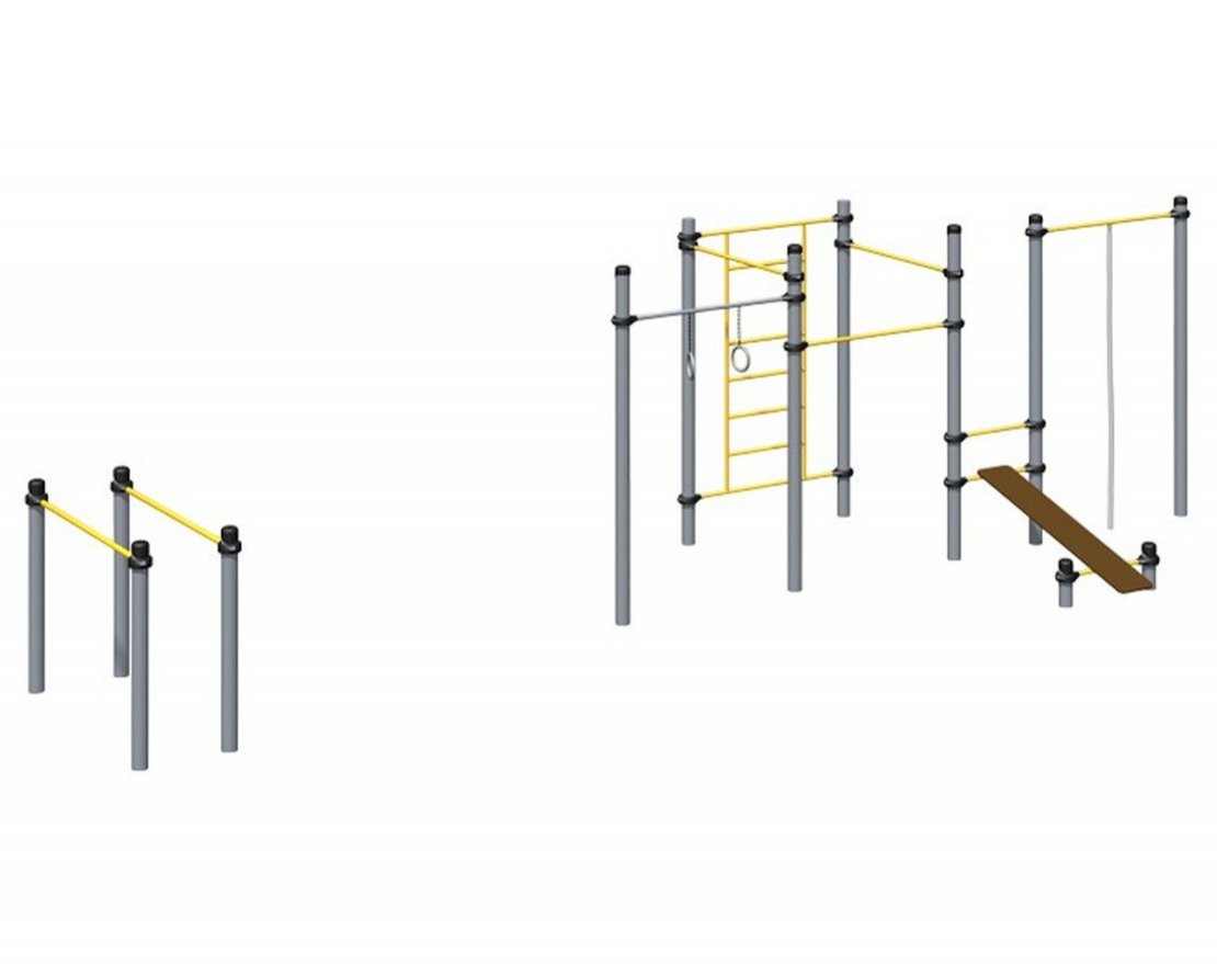 Уличный комплекс спортивный Romana 501.39.01 - вид 0
