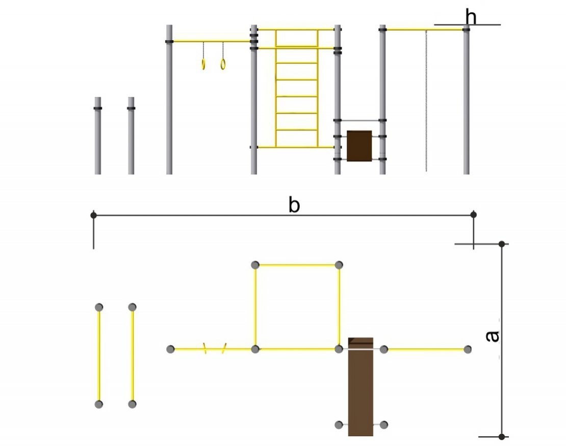 Комплекс спортивный Romana 501.39.01 - вид 2