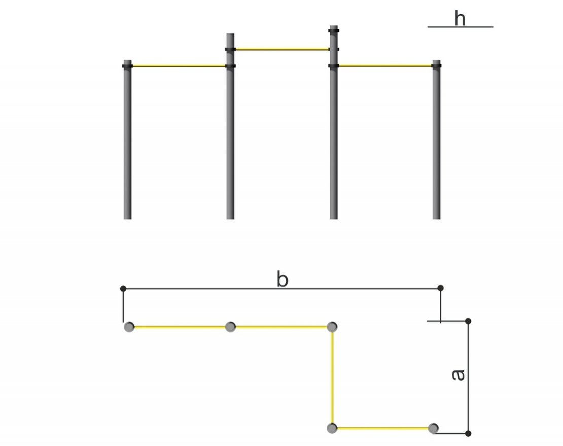 Комплекс турников Romana 501.47.01 - вид 2