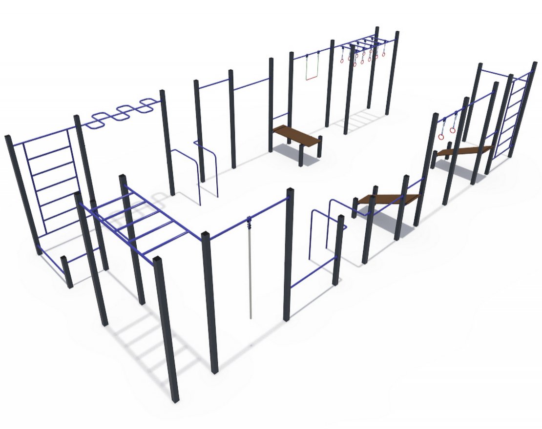 Уличный кроссфит комплекс кроссфитов СОВ 04505 - вид 0
