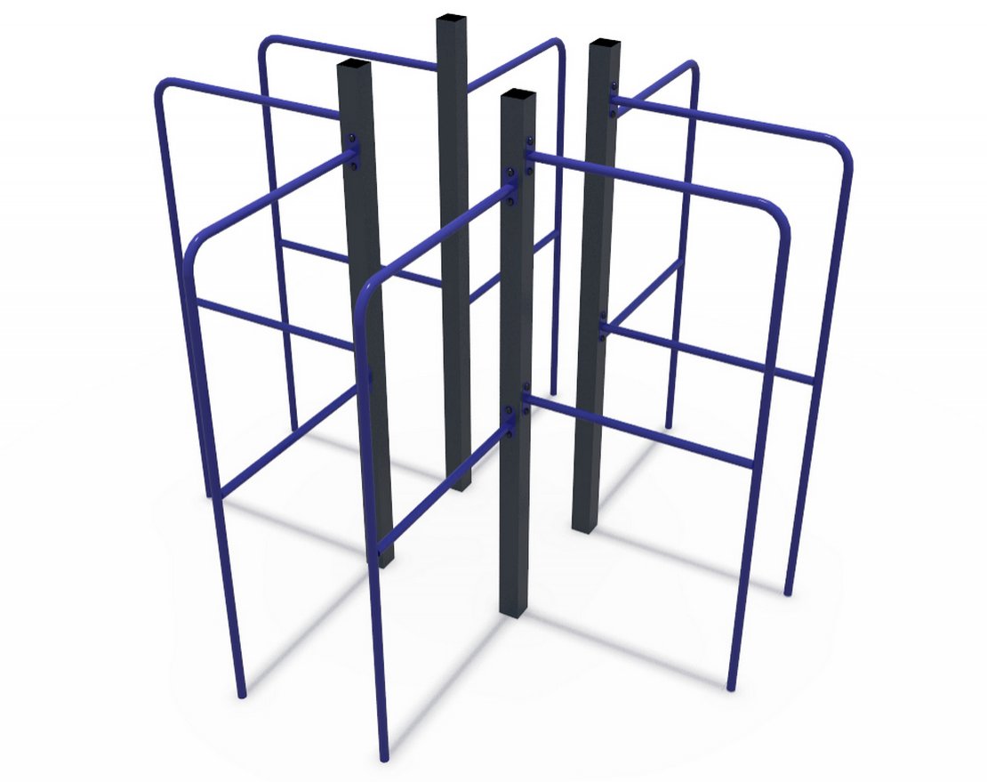 Уличный кроссфит СОВ 04500 в виде параллельных брусьев - вид 0