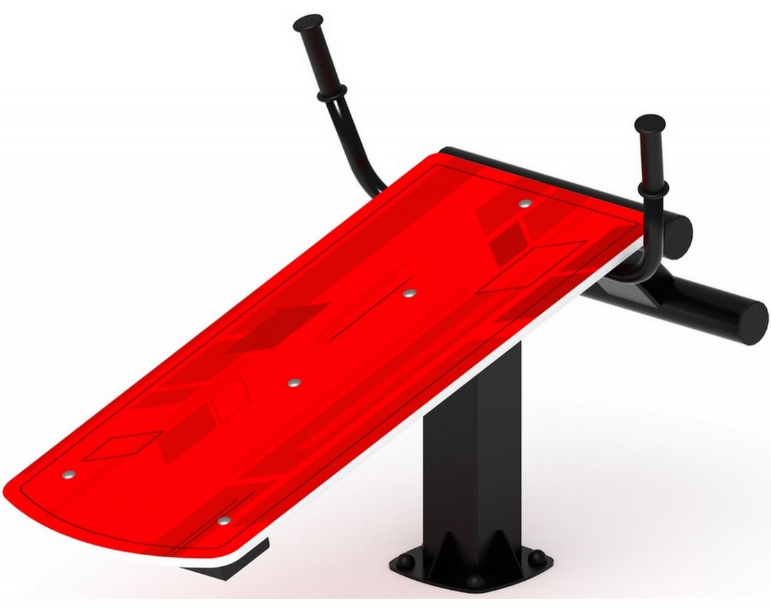 Уличная лавка для пресса Кранч 1 - вид 0