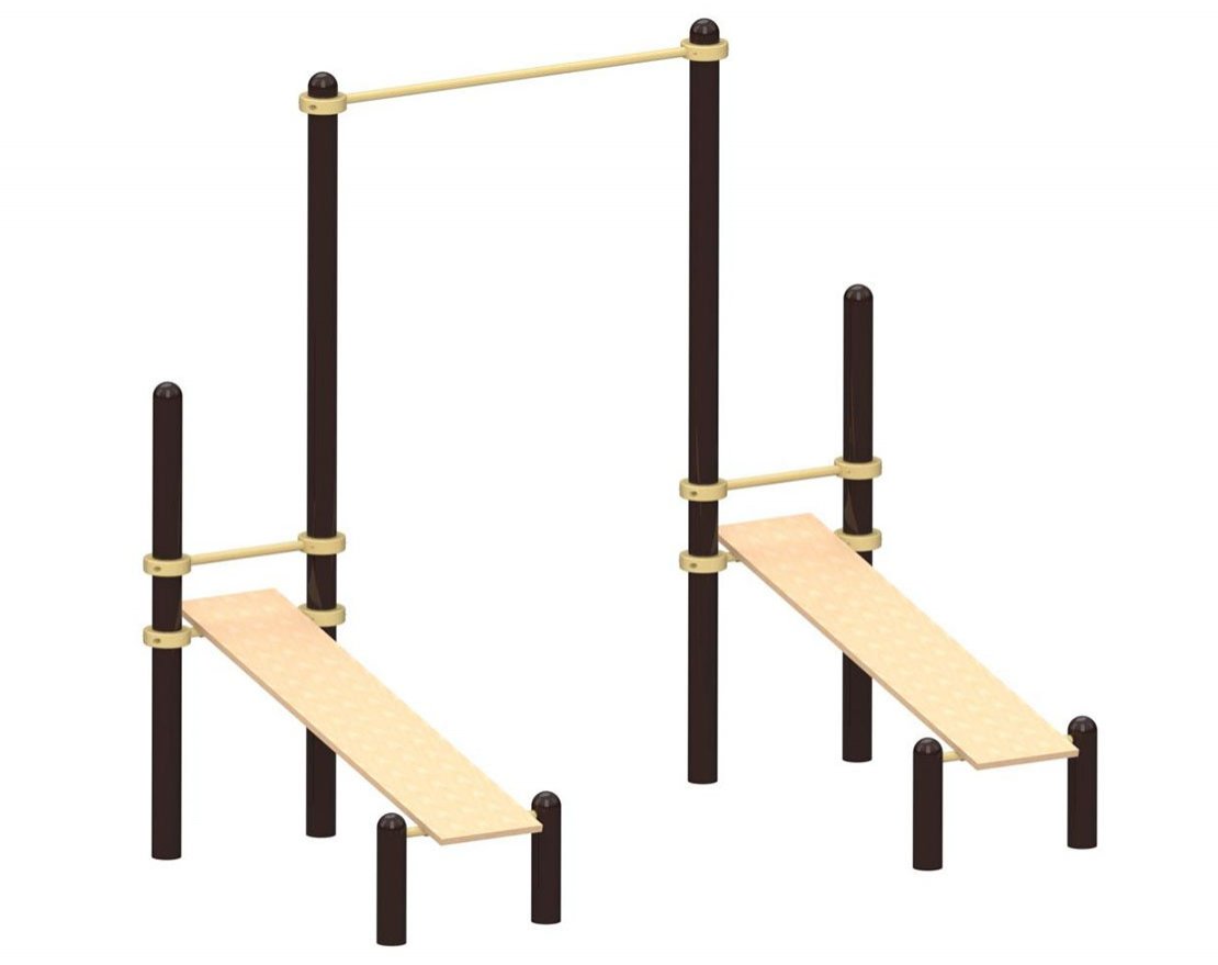 Уличные лавочки для пресса и турник TORUDA 43 - вид 0