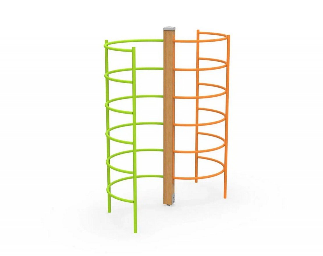 Уличный лаз-стенка Спираль 1 - вид 0