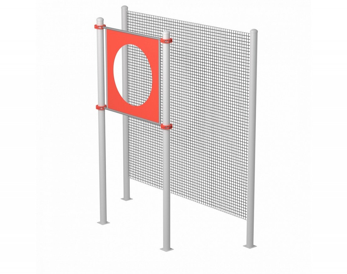 Мишень круглая для выполнения испытания «Метание теннисного мяча в цель дистанция 6 м», диаметр отверстия 90 см YSK-14.1286 - вид 0