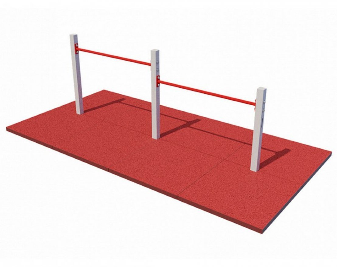 Перекладины стационарные разноуровневые с упором для ног YSK-8.1286 - вид 2