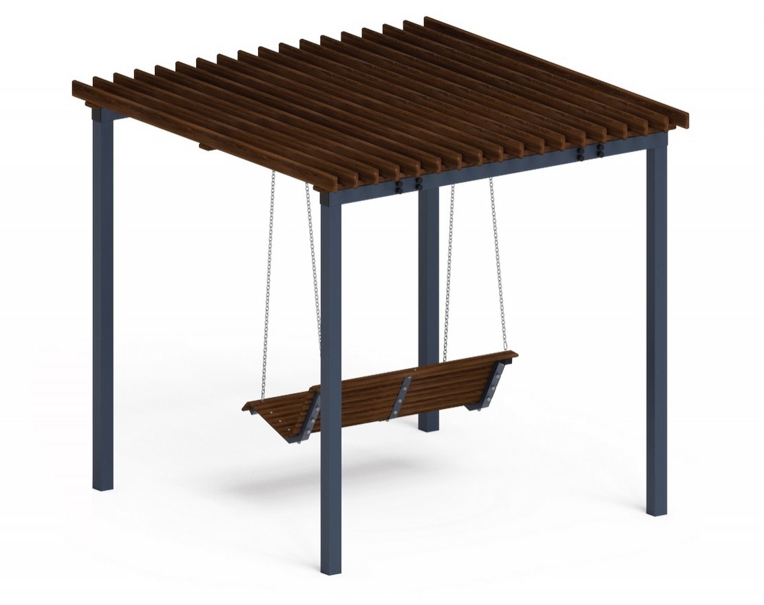 Пергола Релакшн с диваном (без поликарбоната) - вид 0