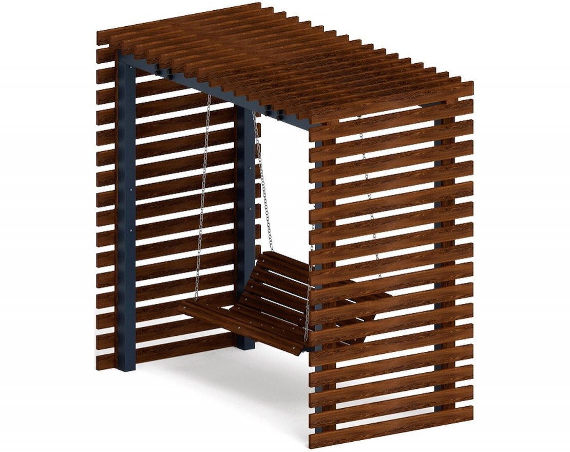 Пергола с диваном Гармония уюта-4 (без поликарбоната) - вид 0