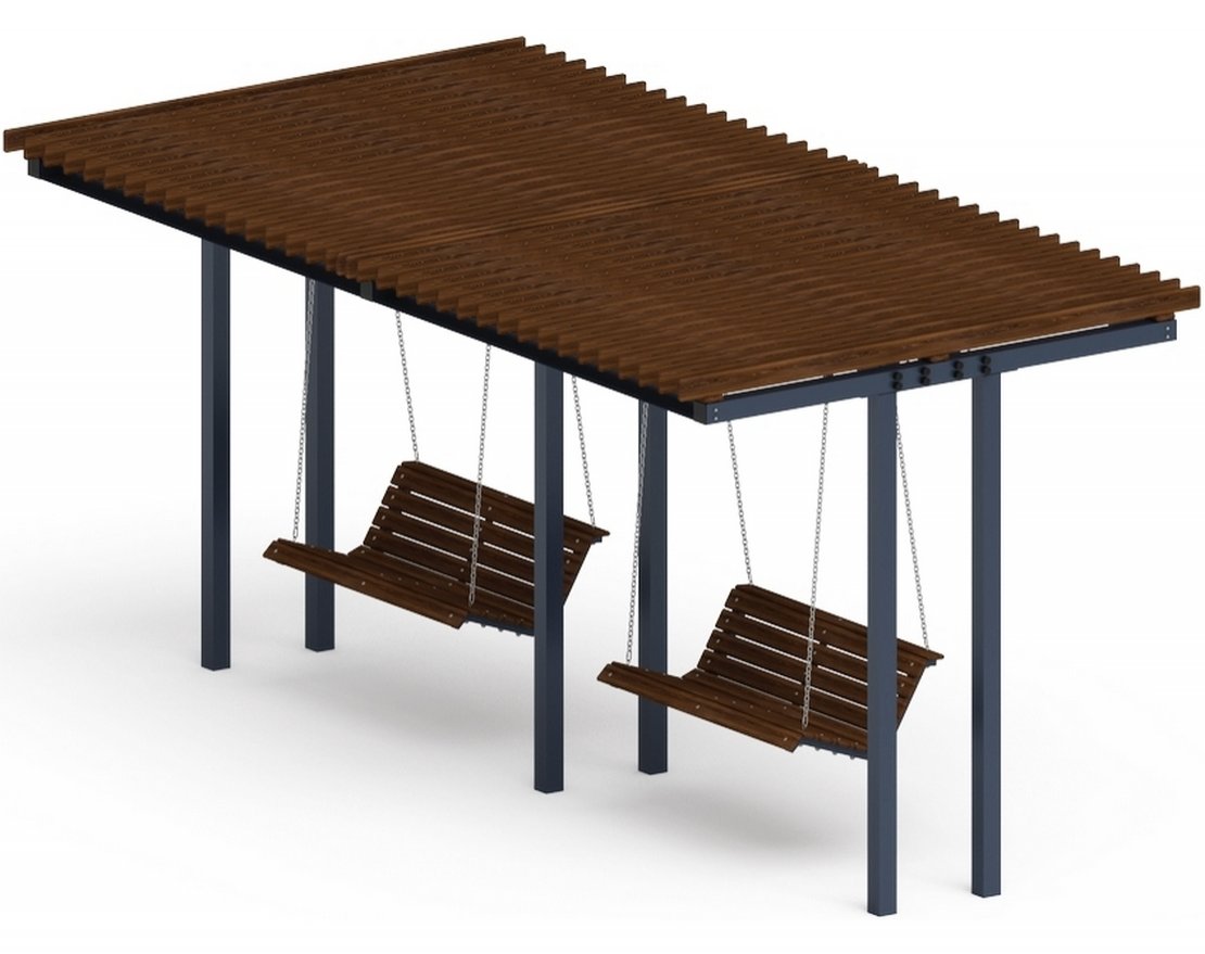 Пергола с диваном Гармония уюта-2 (без поликарбоната) - вид 0