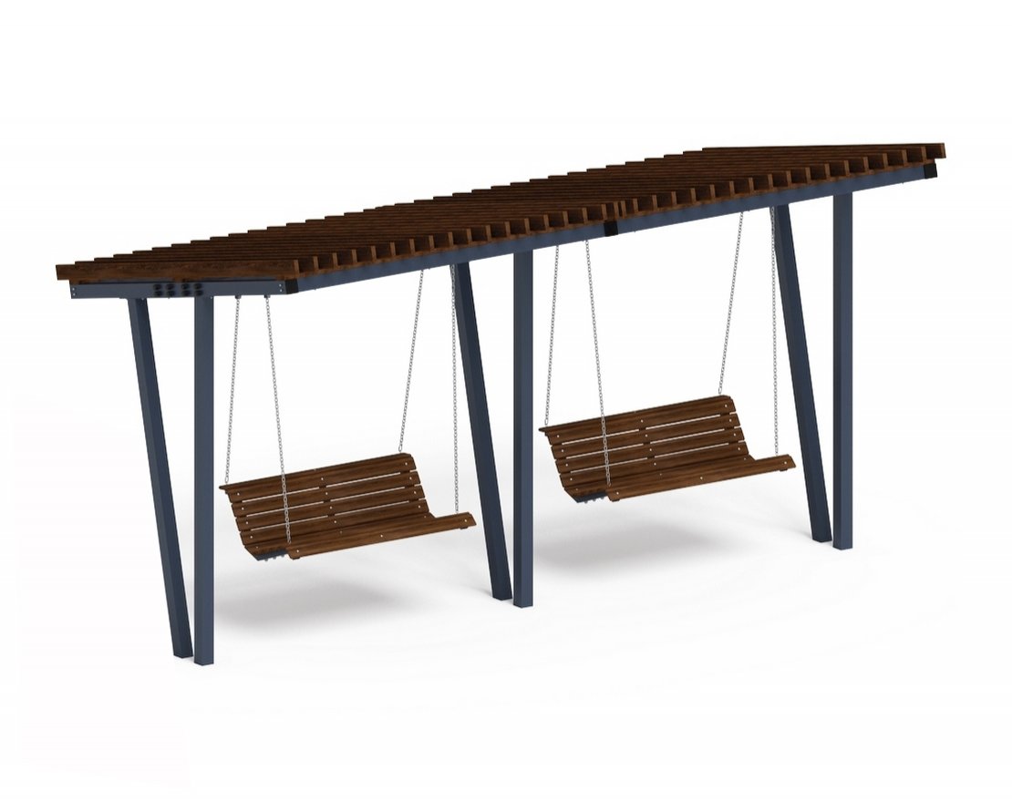 Пергола Joy с диваном (без поликарбоната) - вид 0