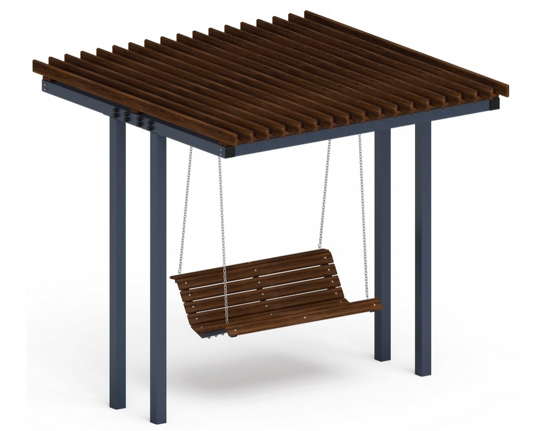 Пергола Рэст с диваном (без поликарбоната) - вид 0