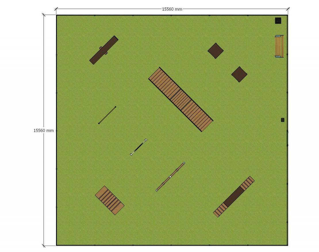 Площадка для выгула собак TORUDA №1 (15х15) - вид 11