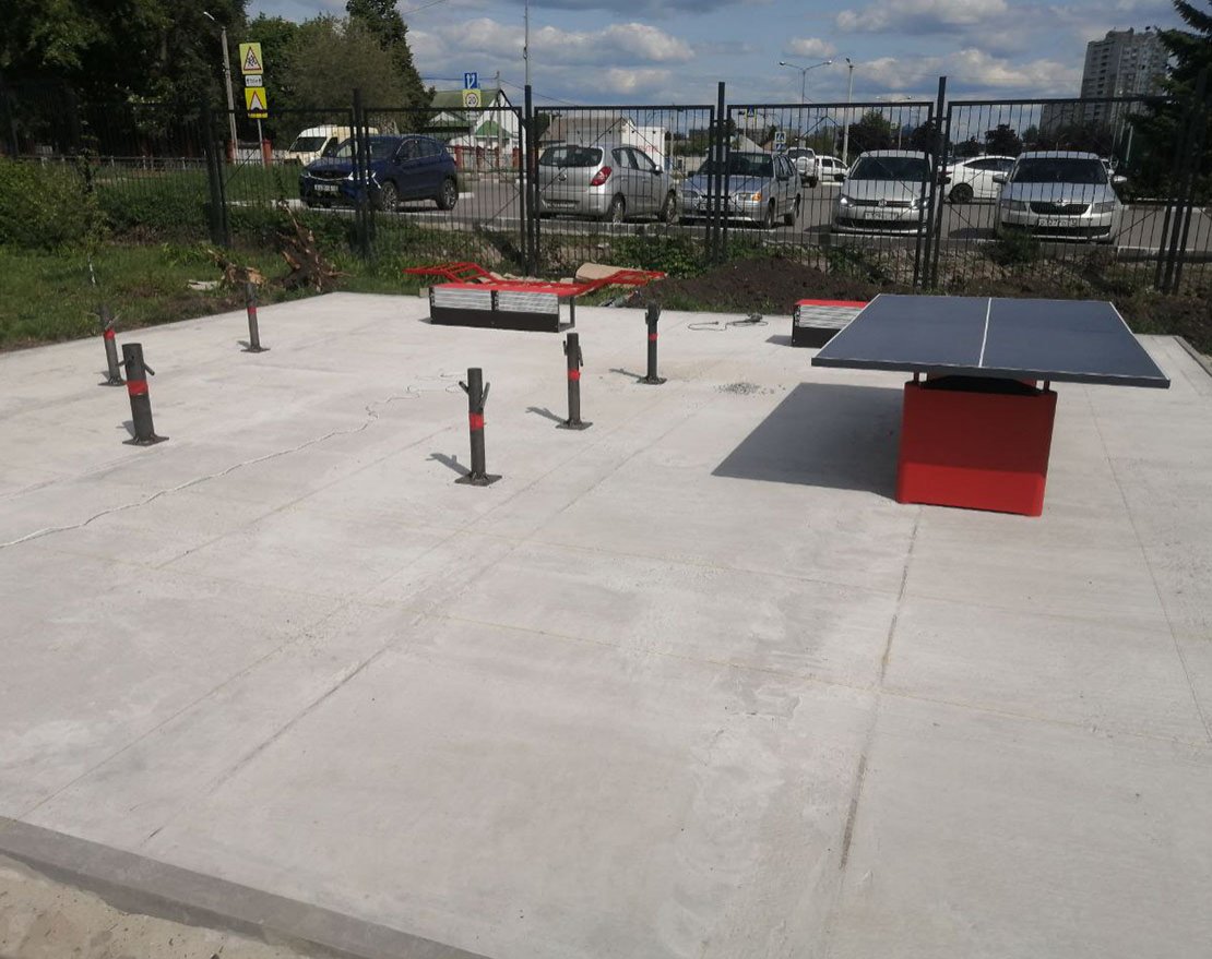 Подготовка твёрдого бетонного основания - вид 2