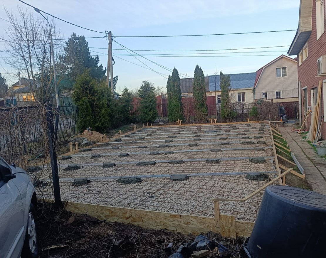 Подготовка твёрдого бетонного основания - вид 3