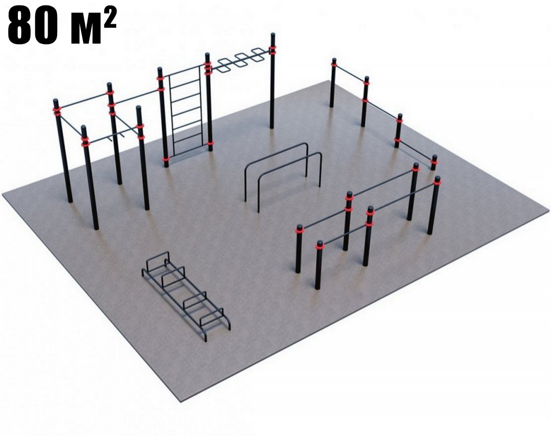 Оборудование для воркаута для Воркаут и ГТО 2-4 (8 x 10 м) - вид 0