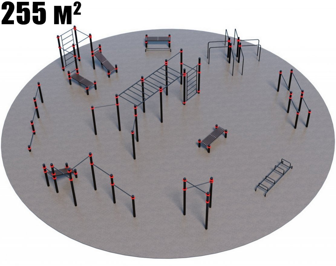 Оборудование для воркаута для Воркаут и ГТО 3-2 (Ø18 м) - вид 0