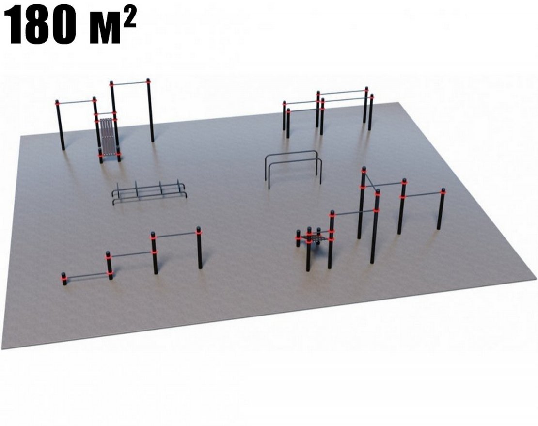 Оборудование для воркаута для Воркаут и ГТО 3-5 (12 x 15 м) - вид 0