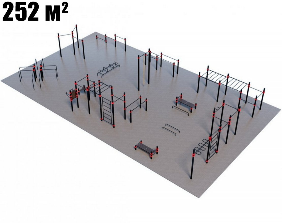 Оборудование для воркаута для Воркаут и ГТО 3-7 (21 х 12 м) - вид 0