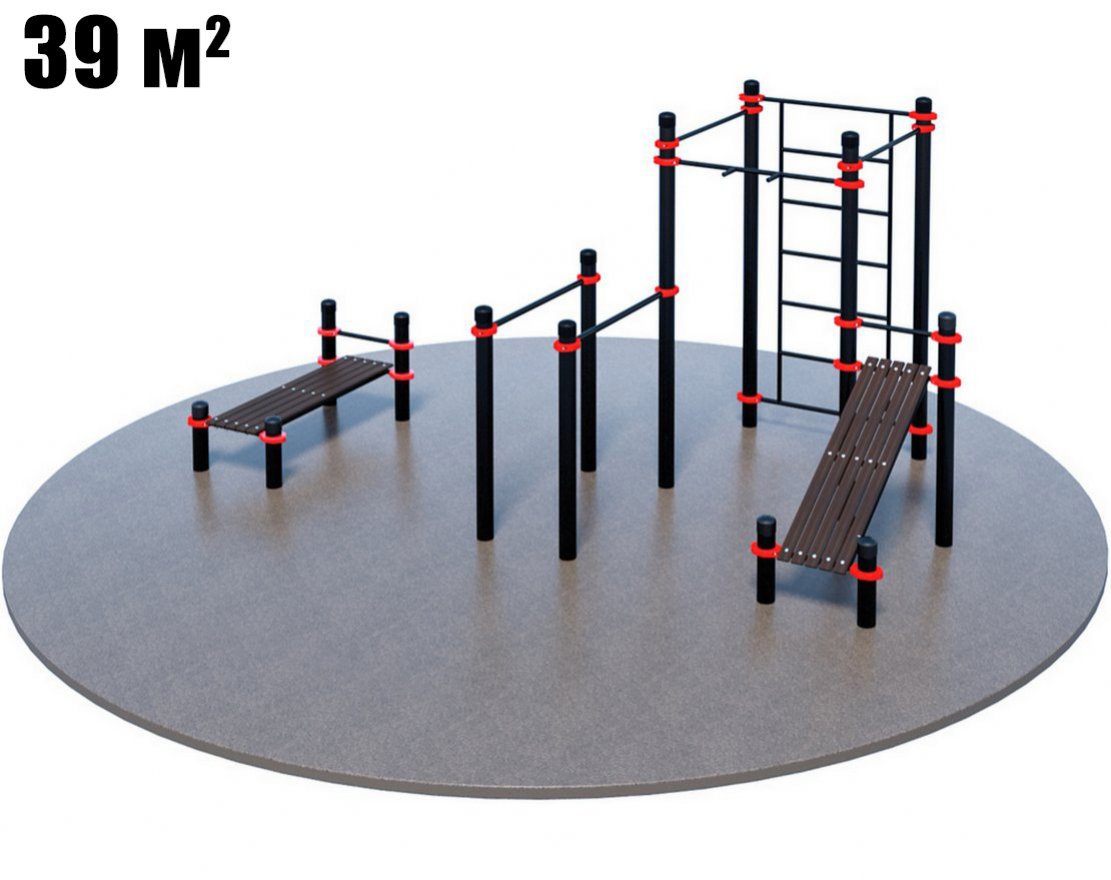Оборудование для воркаута для коттеджа 1-3 (Ø7 м) - вид 0