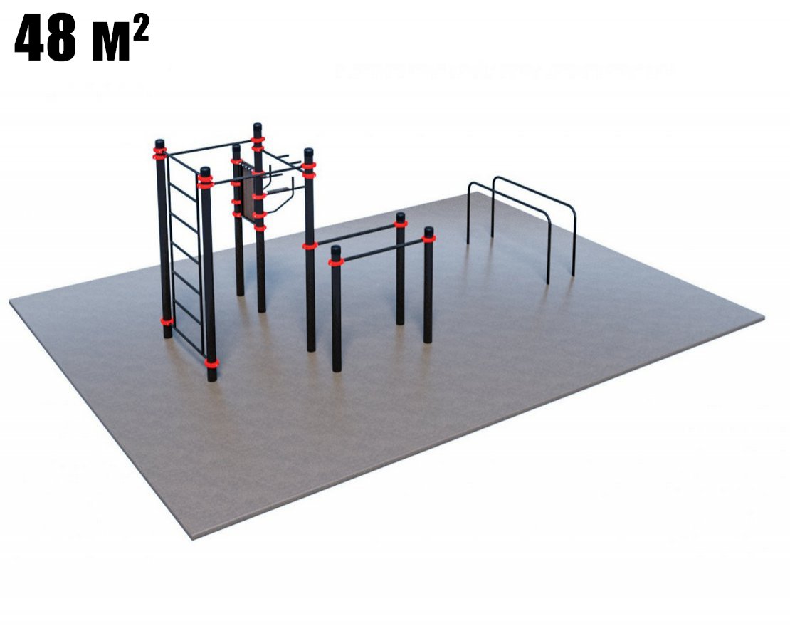 Оборудование для воркаута для коттеджа 1-5 (8 х 6 м) - вид 0