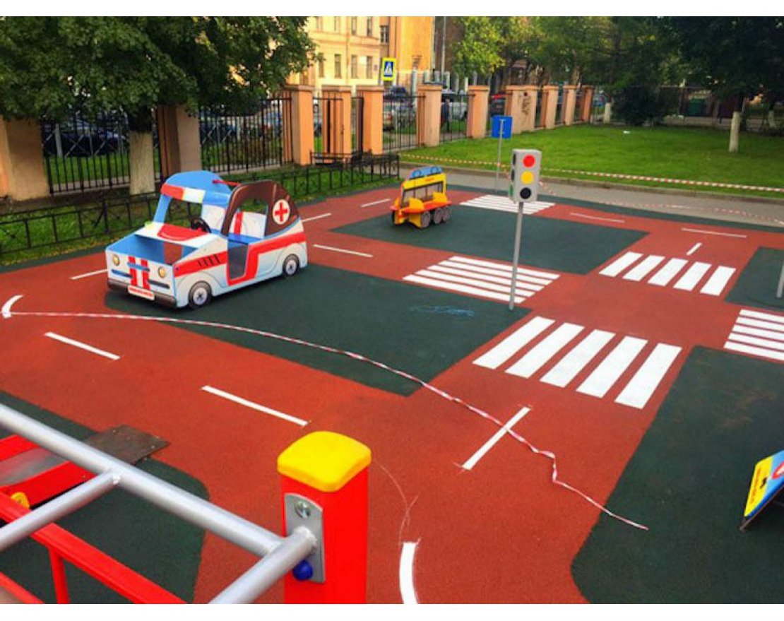 Разметка на бесшовное покрытие 1 п. м. - вид 2