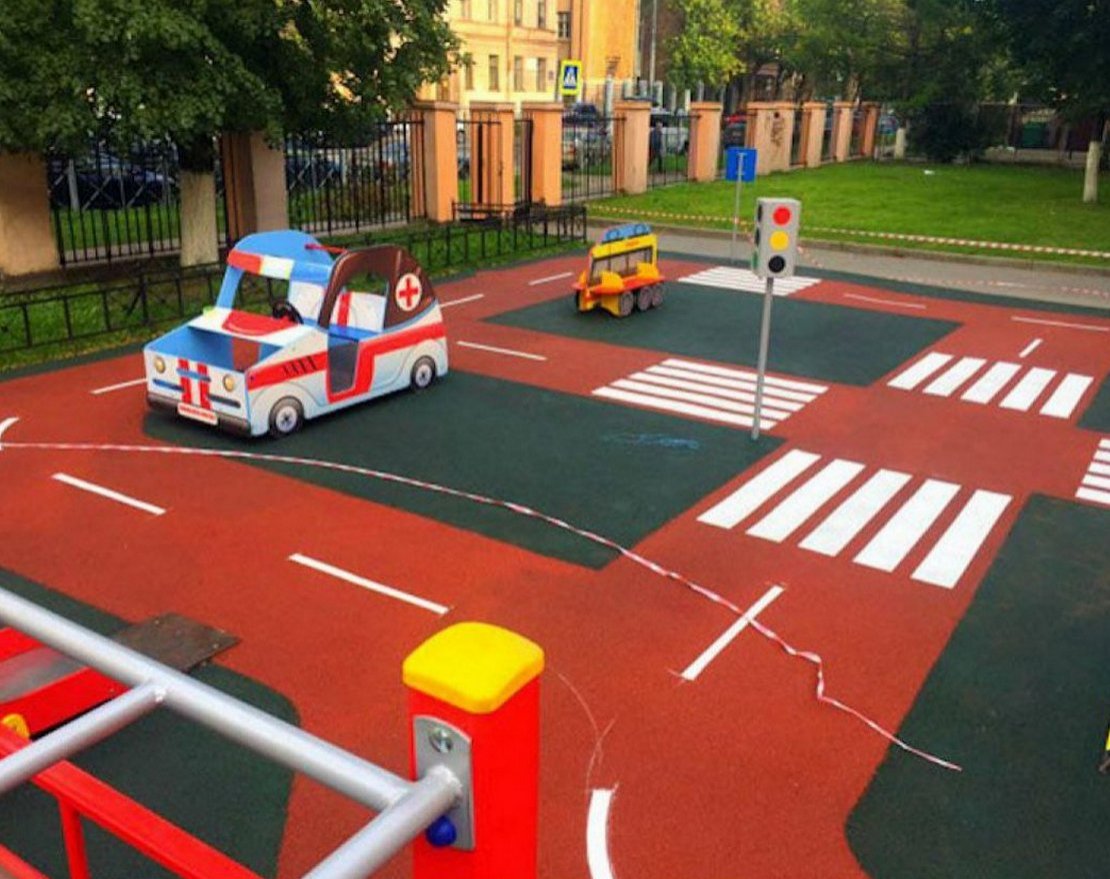 Разметка на бесшовное покрытие 1 п. м. - вид 2