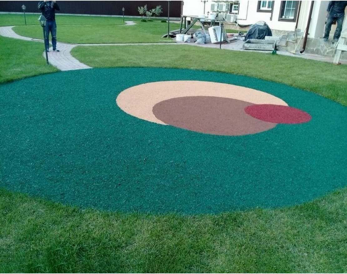 Резиновая мульча TORUDA Rubber mulch с укладкой на подготовленный грунт - вид 2