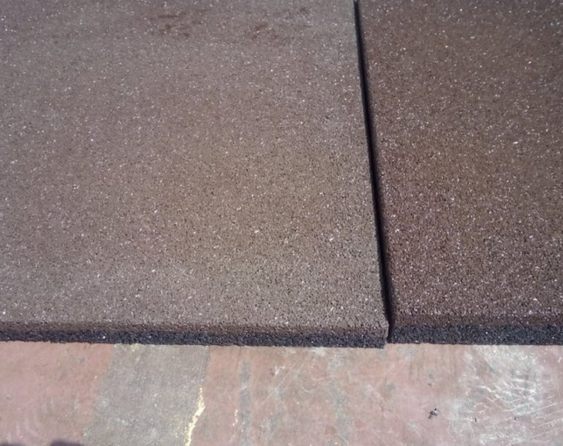 Резиновая плитка 500x500 (40 мм) - вид 2