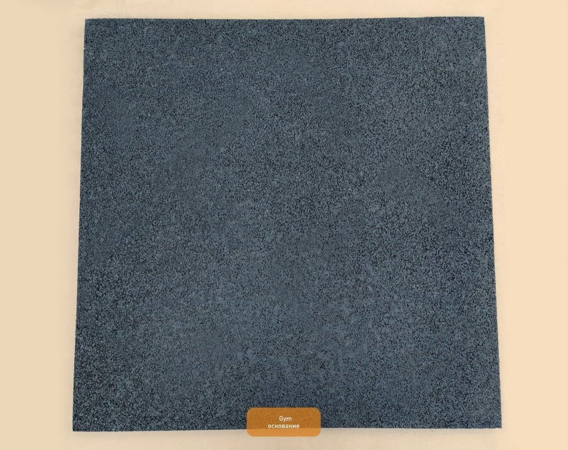 Резиновая плитка Gym 990х990 (15-30 мм) с ровным основанием - вид 3