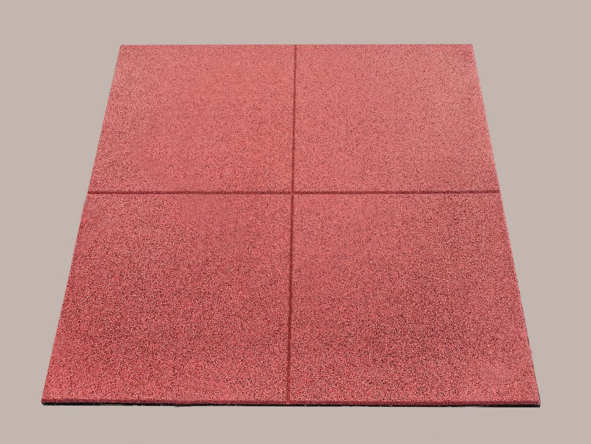 Резиновая плитка Gym 990х990 (15-60 мм) с рельефным основанием - вид 2