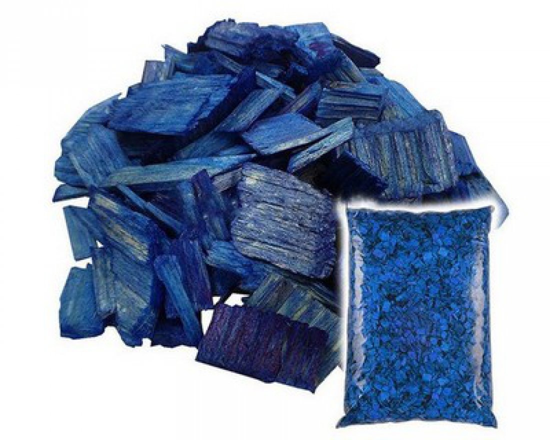 Щепа декоративная  синяя
