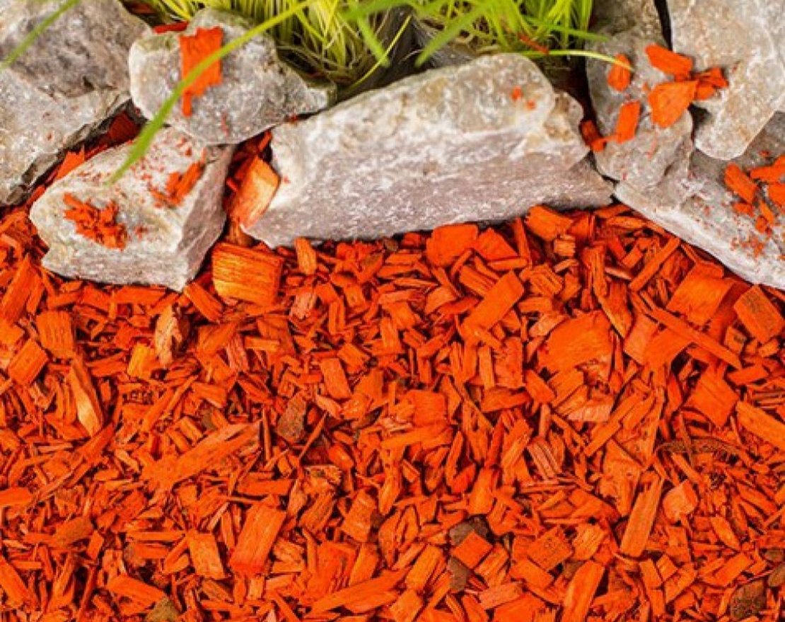 Щепа декоративная оранжевая - вид 2