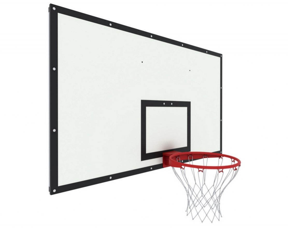 Щит для баскетбола игровой 1800х1050 ФАНЕРА 18 на раме - вид 2