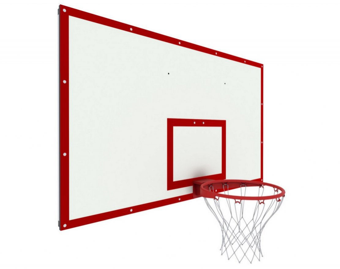 Щит баскетбольный игровой  1800х1050 ФАНЕРА 18 на раме