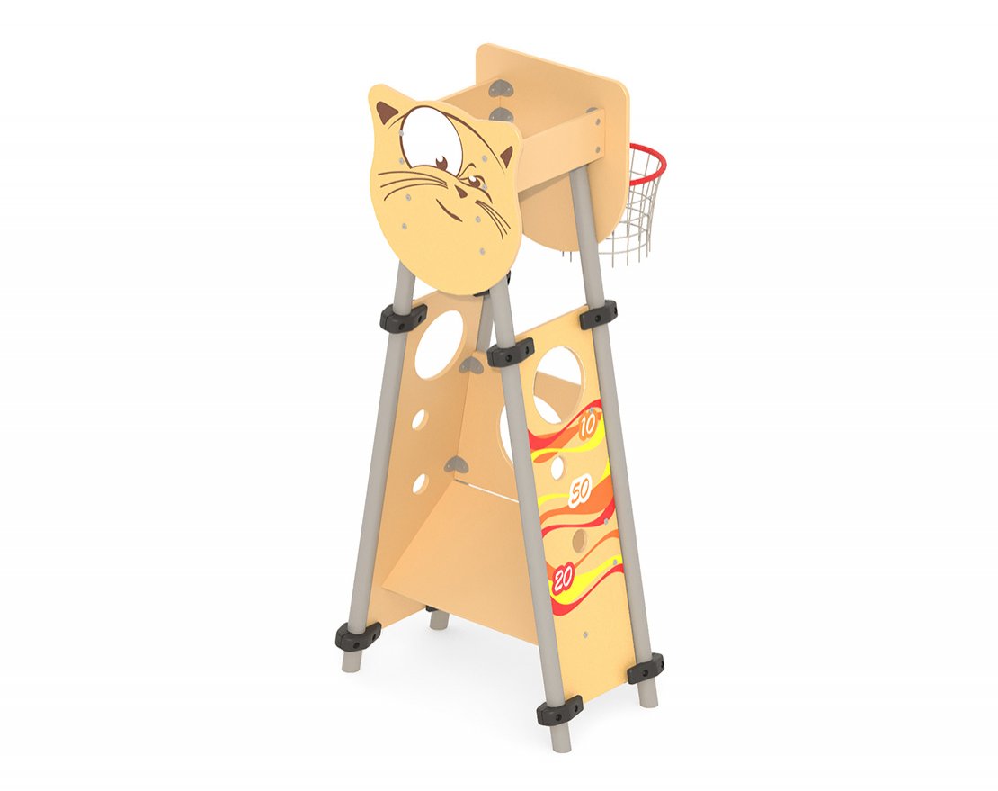 Щит с кольцом для мяча Кот - вид 0