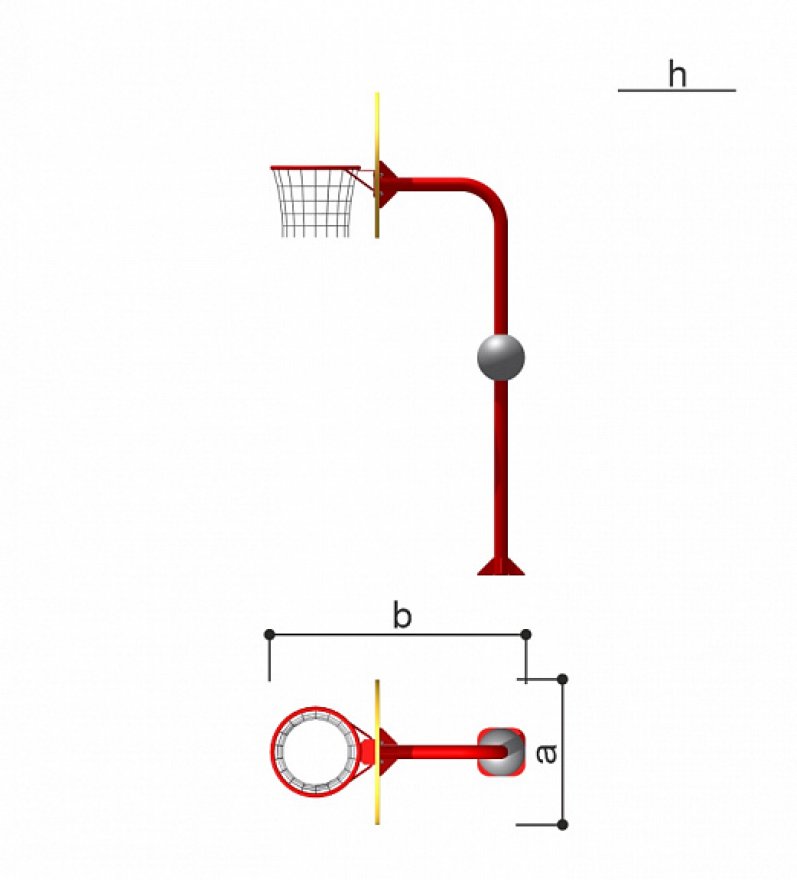 Щит с кольцом для мяча Romana 057.94.00 - вид 2