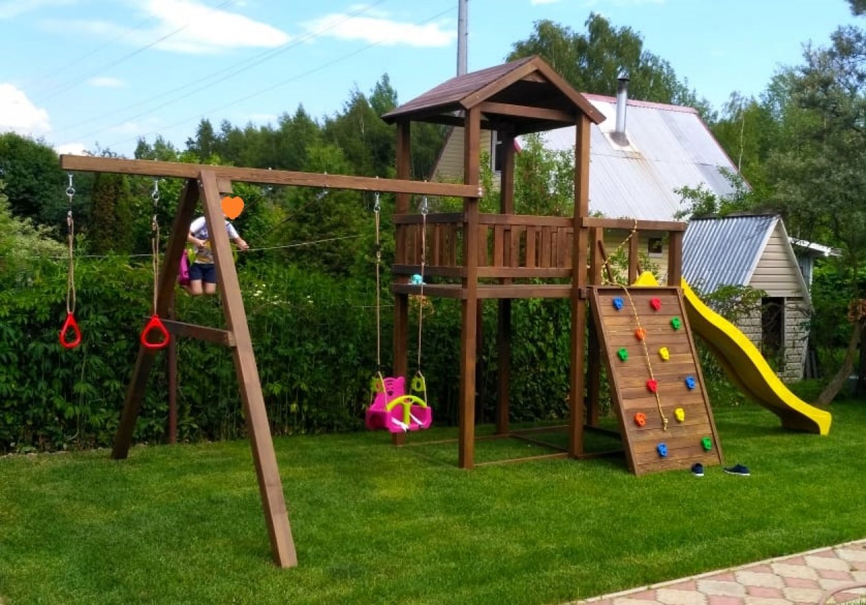 Сидение качели пластиковое TRIX серия ZO 3в1 на канатах модель 8 - вид 3