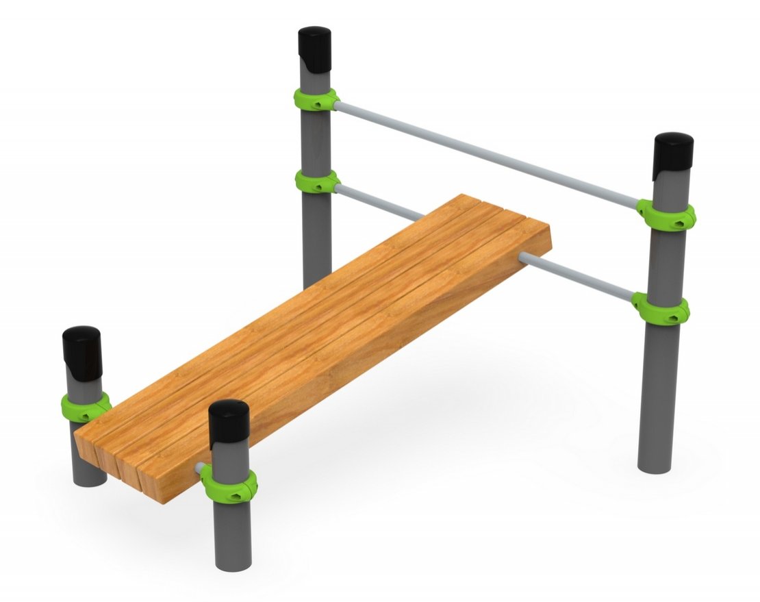 Уличная наклонная скамья для развития мышц брюшного пресса Доул 4 - вид 0