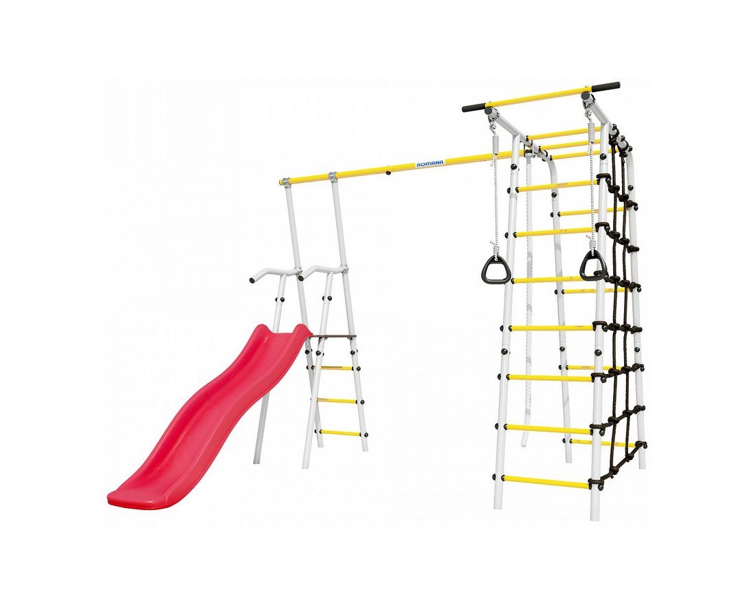 Спортивный комплекс Богатырь (белый желтый) без качелей