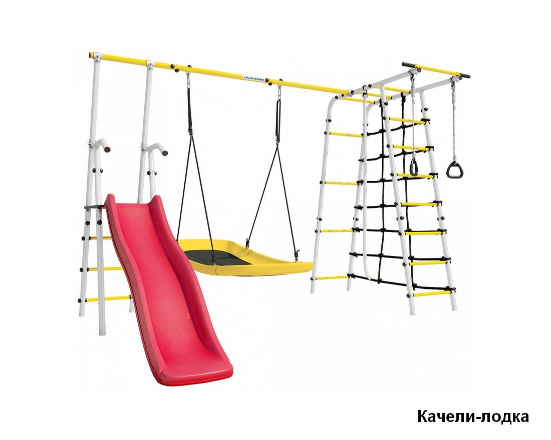 Спортивный комплекс Богатырь Плюс - 2 (белый/желтый)