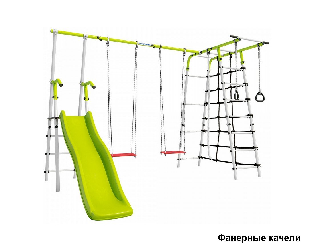 Спортивный комплекс Богатырь Плюс - 2 (салатовый белый)