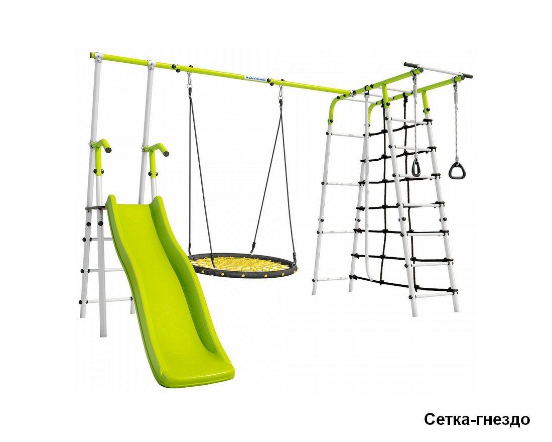 Спортивный комплекс Богатырь Плюс - 2 (салатовый белый)