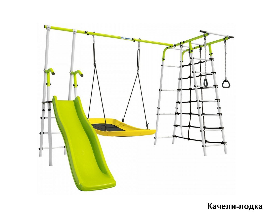 Спортивный комплекс Богатырь Плюс - 2 (салатовый белый)