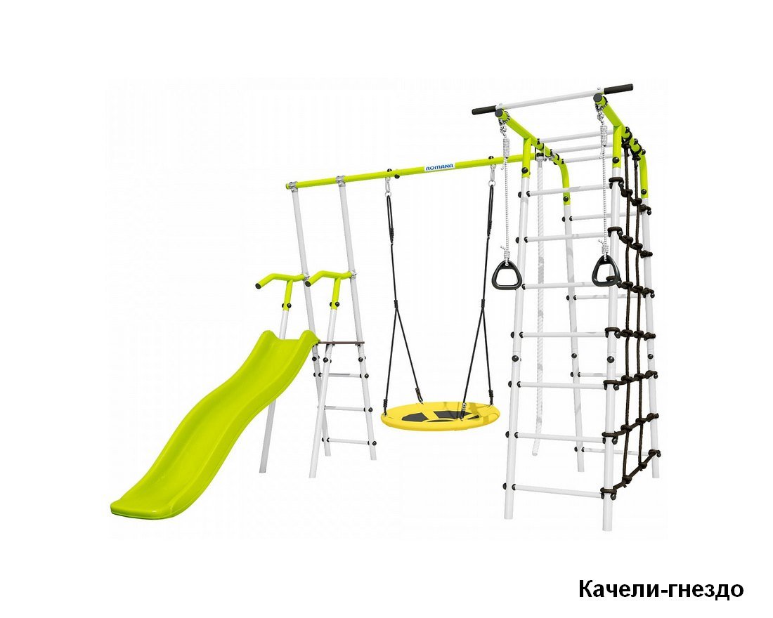 Спортивный комплекс Богатырь (салатовый белый)