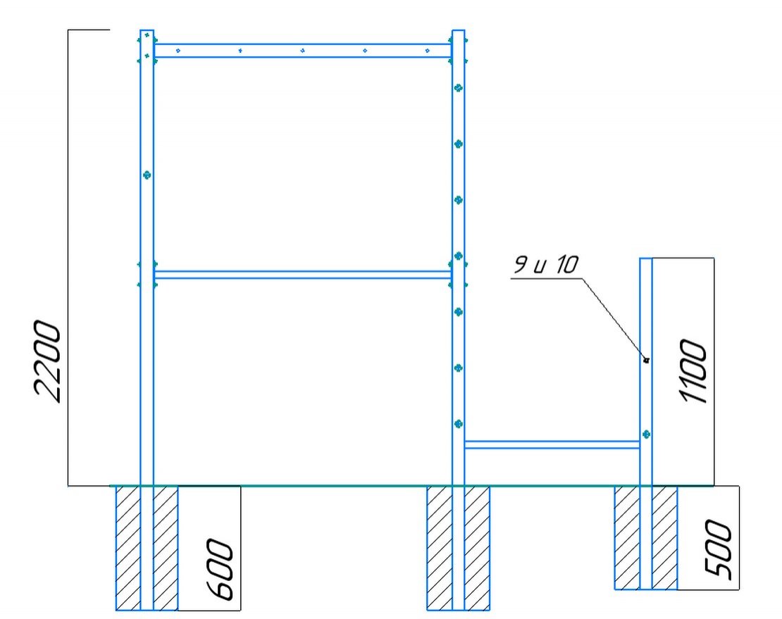Спортивный комплекс Workout w08.16 с гнездом - вид 2